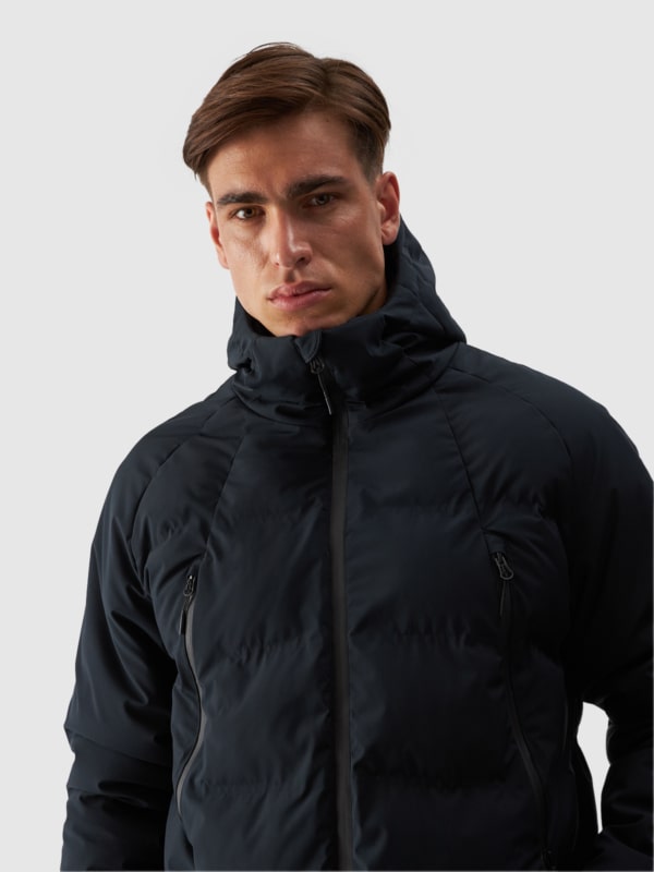Chaqueta Acolchada con Relleno Sintético y Membrana 10000 para Hombre - Negro - 4FWAW24TDJAM489