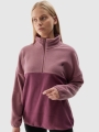 Forro polar oversize de mujer con cuello alto - rosa 4FWAW24TFLEF242 rosa