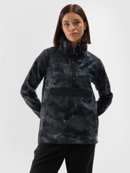 Chaqueta Polar Oversize para Mujer con Cuello Alto - Multicolor - 4FWAW24TFLEF298