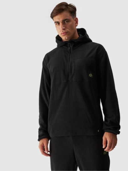 Abrigo Oversize de Hándal para Hombre - Negro - 4FWAW24TFLEM252  