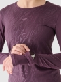 Camiseta De Entrenamiento De Manga Larga Para Mujer - Violeta - 4FWAW24TFLOF249   