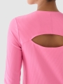 Camiseta De Entrenamiento De Manga Larga Para Mujer - Rosa - 4FWAW24TFLOF250    
