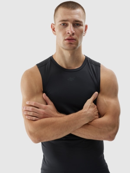 Camiseta de Tirantes para Hombre  - Negro - 4FWAW24TFSLM388     