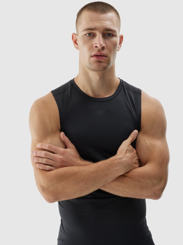 Camiseta de Tirantes para Hombre  - Negro - 4FWAW24TFSLM388     