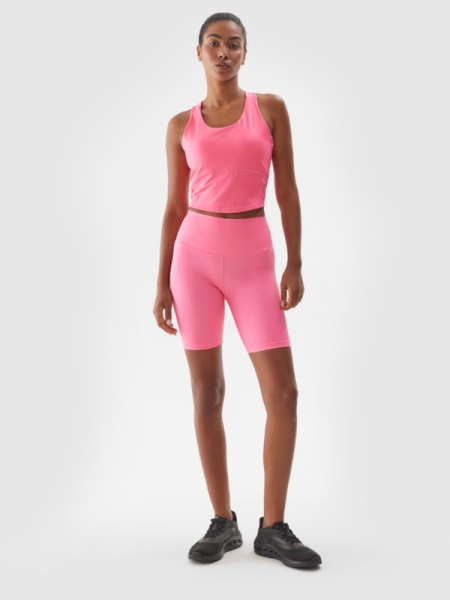 Bermudas Ajustados para Mujer - Rosa - 4FWAW24TFSTF012    