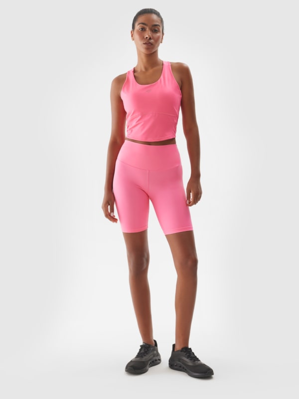 Bermudas Ajustados para Mujer - Rosa - 4FWAW24TFSTF012    