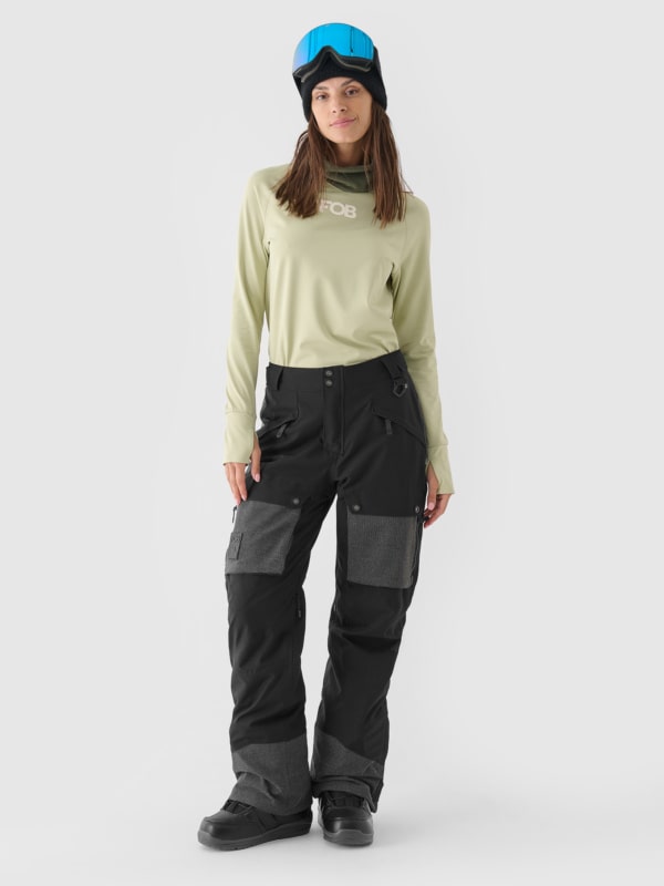 Pantalones de Snowboard para Mujer - Negro - 4FWAW24TFTRF701