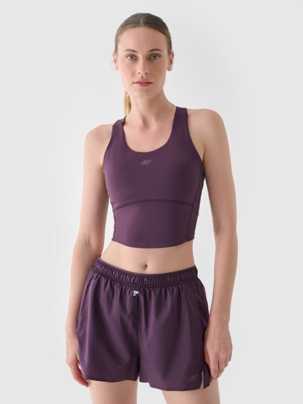 Camiseta de Tirantes para Mujer - Púrpura/Violeta - 4FWAW24TFTSF1067                            