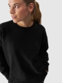 Sudadera de mujer sin capucha - negro 4FWAW24TSWSF1305 negro