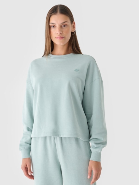 Sweatshirt para Mujer - Turquesa - 4FWAW24TSWSF1305      