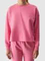 Sudadera de mujer sin capucha - rosa 4FWAW24TSWSF1305 rosa