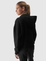 Sudadera con capucha y cremallera para mujer - negro 4FWAW24TSWSF1306 negro