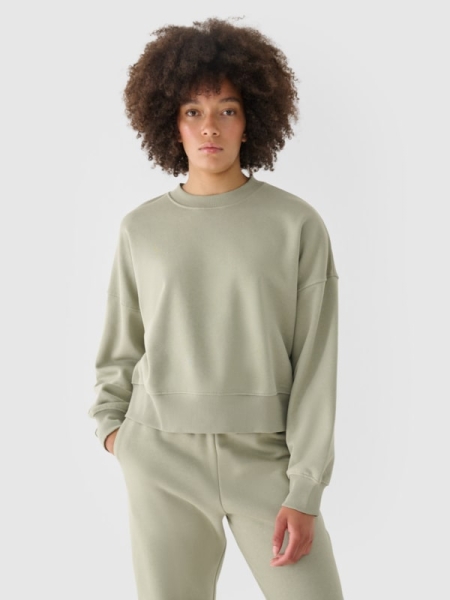 Sweatshirt para Mujer - Oliva/Caqui - 4FWAW24TSWSF1307    