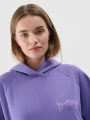 Sudadera con capucha para mujer - violeta 4FWAW24TSWSF1338 violeta