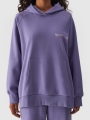 Sudadera con capucha para mujer - violeta 4FWAW24TSWSF1338 violeta