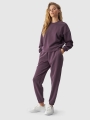 Sudadera cropped de mujer con modal - violeta 4FWAW24TSWSF1342 violeta