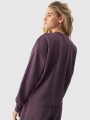 Sudadera cropped de mujer con modal - violeta 4FWAW24TSWSF1342 violeta