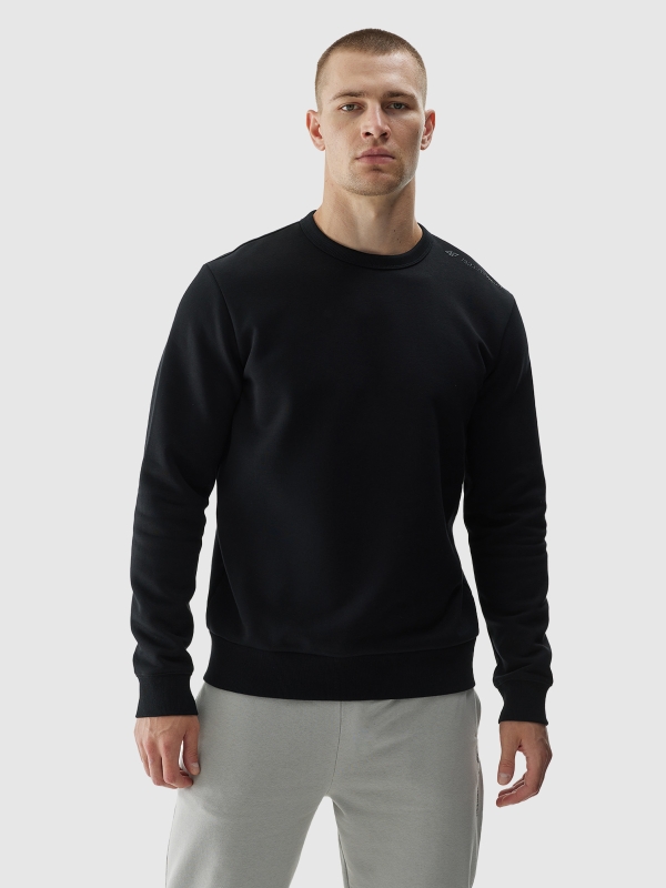 Sudadera de hombre sin capucha - negro 4FWAW24TSWSM1258 negro