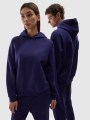 Sudadera unisex con capucha - azul marino 4FWAW24TSWSU1314 azul marino