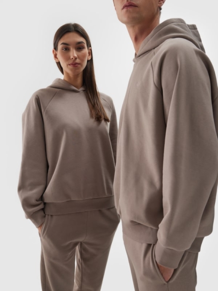 Sweatshirt Unisex - Marrón - 4FWAW24TSWSU1314                                           