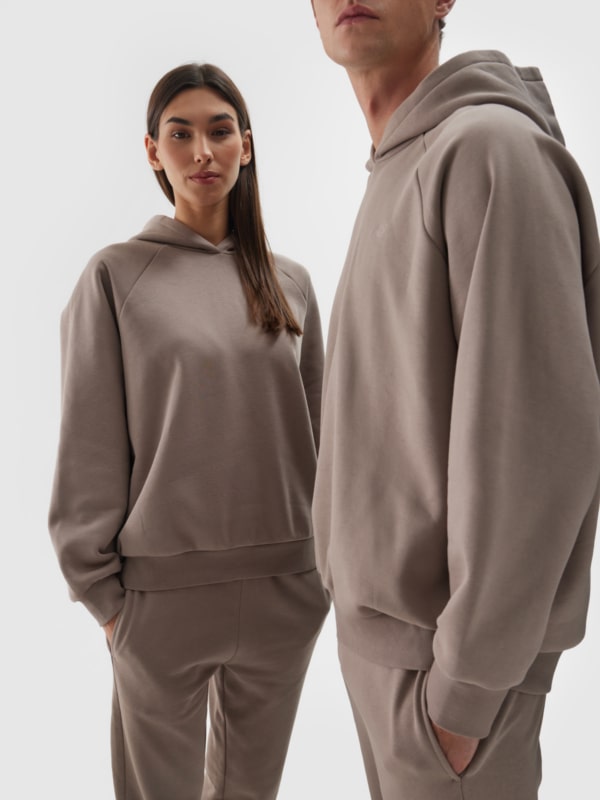 Sweatshirt Unisex - Marrón - 4FWAW24TSWSU1314