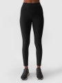 Leggings de punto acanalado para mujer - negro 4FWAW24TTIGF185 negro