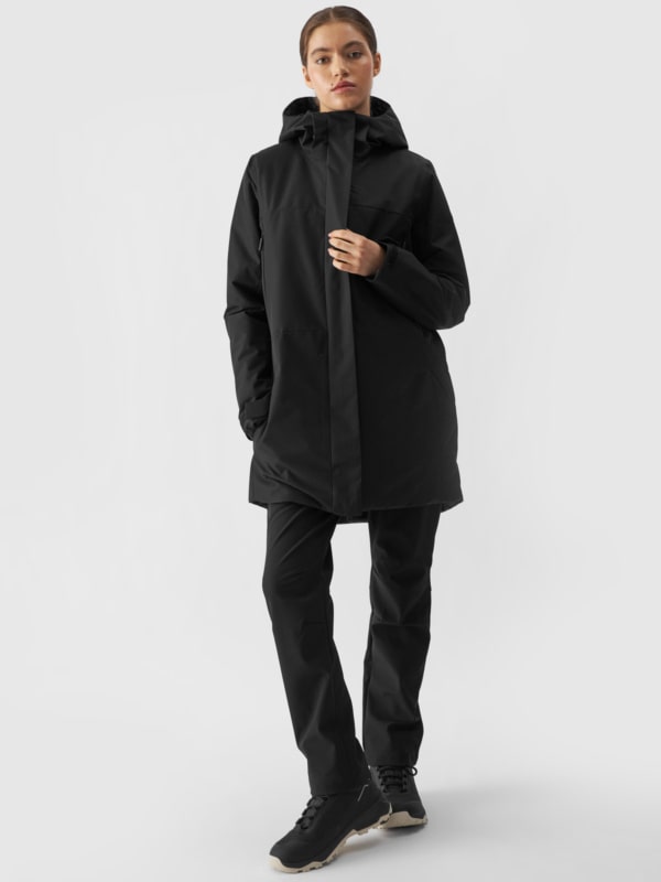 Parka de Entretiempo con Membrana 8000 para Mujer - Negro - 4FWAW24TTJAF560      