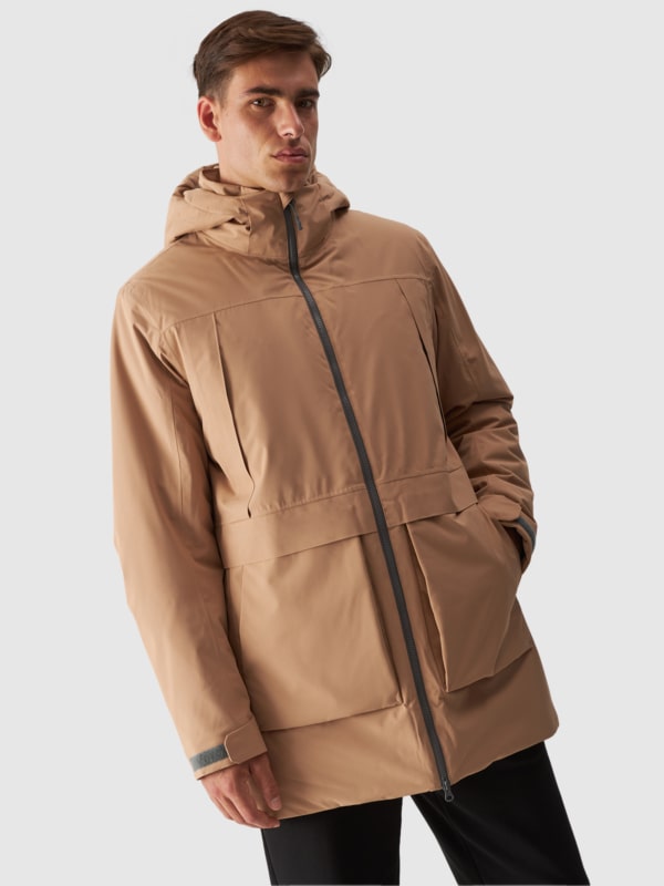 Parka de Entretiempo con Membrana 8000 para Hombre - Beige - 4FWAW24TTJAM563