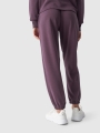 Pantalones de chándal de modal para mujer - violeta 4FWAW24TTROF0840 violeta