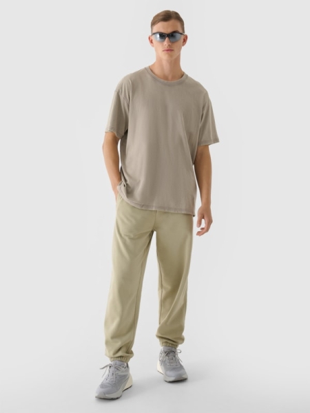 Pantalones de Chándal Oversize para Hombre - Oliva/Caqui - 4FWAW24TTROM0824