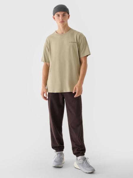 Pantalones de Chándal Oversize para Hombre - Marrón - 4FWAW24TTROM0824