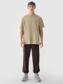 Pantalones de Chándal Oversize para Hombre - Marrón - 4FWAW24TTROM0824
