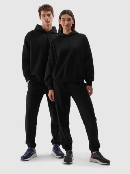 Pantalones de Chándal Oversize Unisex - Negro - 4FWAW24TTROU0826