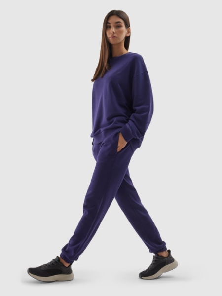Pantalones de Chándal Oversize Unisex - Azul Marino - 4FWAW24TTROU0826