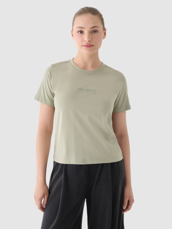 T-shirt para Mujer - Oliva/Caqui - 4FWAW24TTSHF1807     