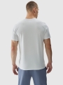 Camiseta regular de hombre con estampado - blanco 4FWAW24TTSHM1585 Blanco