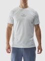 Camiseta regular de hombre con estampado - blanco 4FWAW24TTSHM1585 Blanco