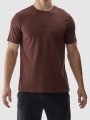 Camiseta regular de hombre con estampado - marrón 4FWAW24TTSHM1585 marrón