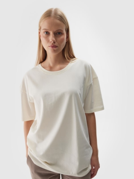 T-shirt Unisex Oversize - Blanco - 4FWAW24TTSHU1657     