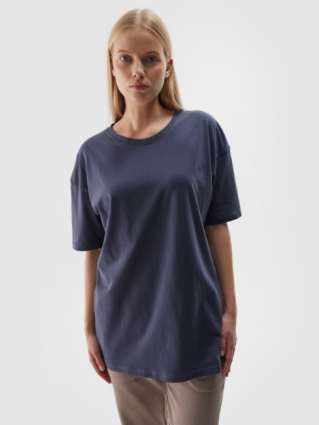 T-shirt Unisex Oversize - Azul Marino - 4FWAW24TTSHU1657     
