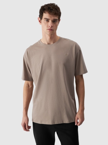 T-shirt Unisex Oversize - Marrón - 4FWAW24TTSHU1657     