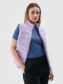 Chaleco acolchado de plumón para mujer con cuello alto - violeta 4FWAW24TVJAF139 violeta