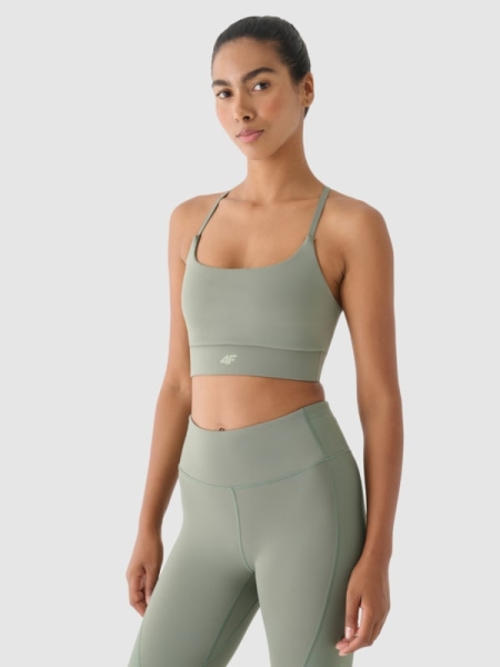 SPORT BRA 4FWAW24USBAF138 oliva/caqui