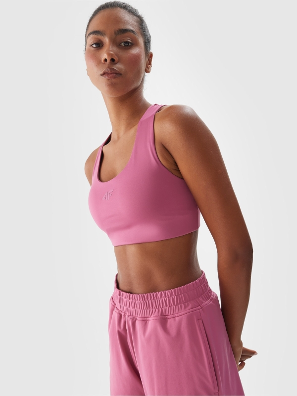 SPORT BRA 4FWAW24USBAF140 rosa