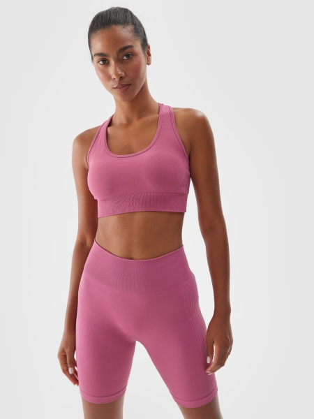 SPORT BRA 4FWAW24USBAF141 rosa