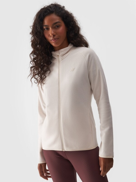 Chaqueta Polar para Mujer con Cuello Alto - Beige - 4FWMM00TFLEF294 