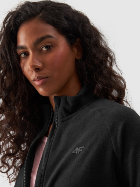 Chaqueta Polar para Mujer con Cuello Alto - Negro - 4FWMM00TFLEF294 