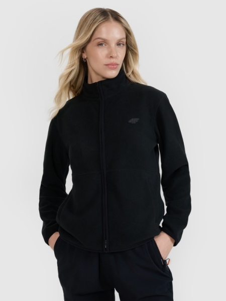 Chaqueta Polar para Mujer con Cuello Alto – Negro - 4FWMM00TFLEF314      