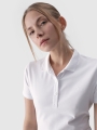 Polo slim de mujer - blanco 4FWMM00TPTSF317 Blanco