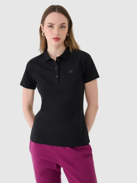 Polo slim de mujer - negro 4FWMM00TPTSF365 negro